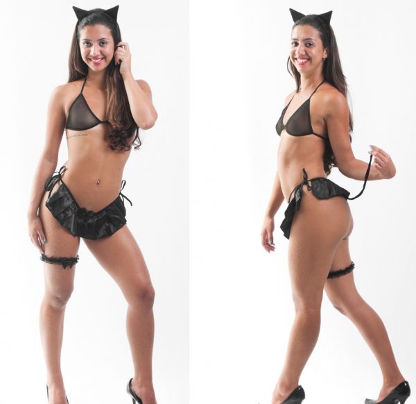 MINI GATINHA PRETA